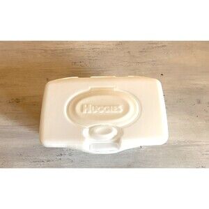Huggies Baby Wipes Full Size White Refillable Dispenser Pip Open Container